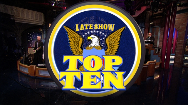 Late Show: David Letterman - Hothead Congressman Top Ten