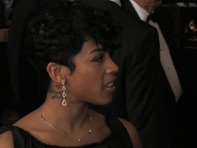 The 50th Grammy Awards - Keyshia Cole Red Carpet Interview