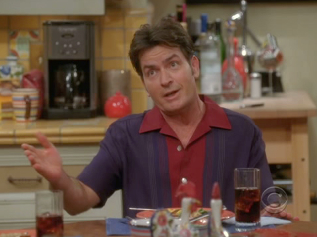 Two and a Half Men - Fart Jokes, Pie and Celeste