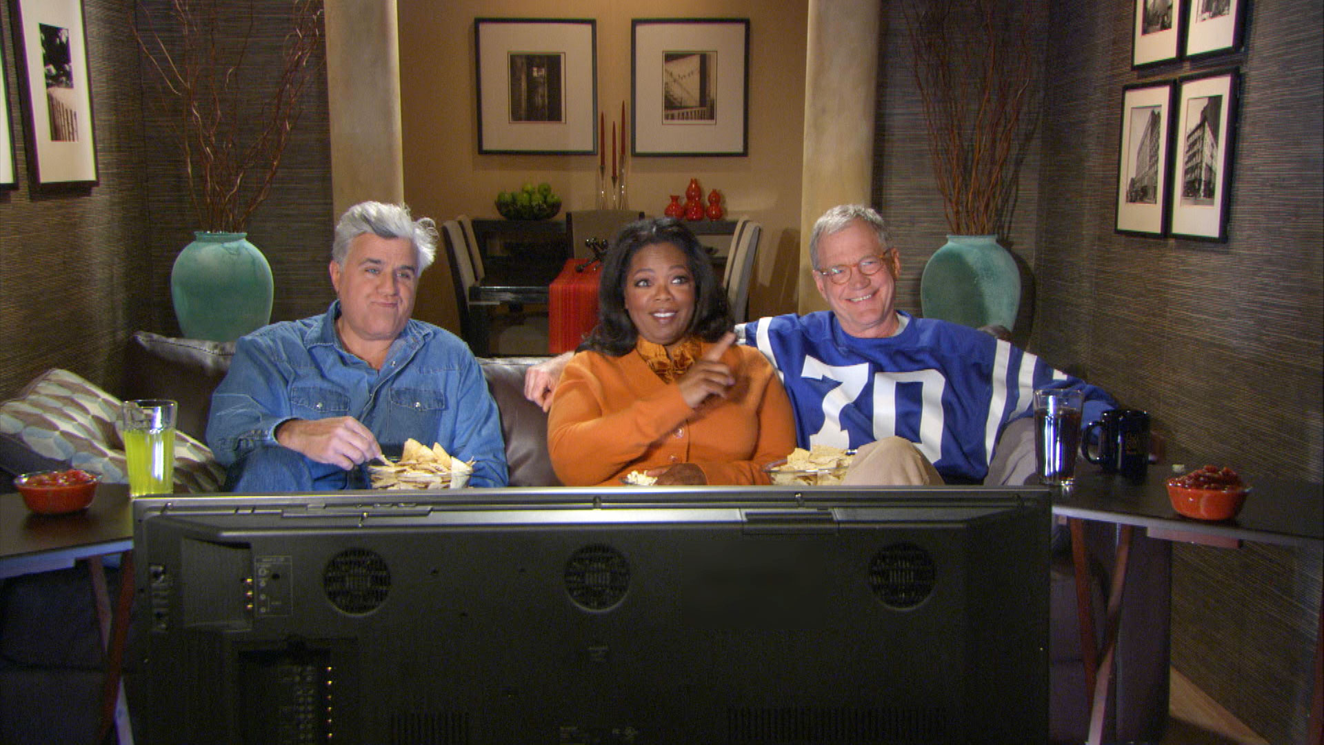David Letterman, Oprah & Jay Leno's Super Bowl Ad