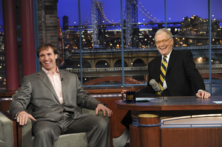 David Letterman - Super Bowl MVP, Drew Brees
