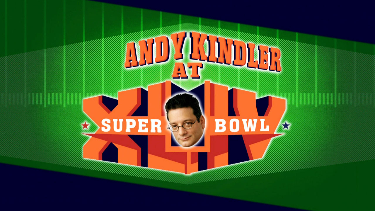 David Letterman - Andy Kindler at Super Bowl XLIV