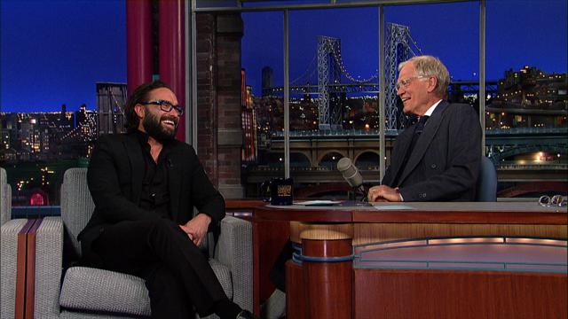 The Late Show: David Letterman - Johnny Galecki Almost Made Out With Milton Berle