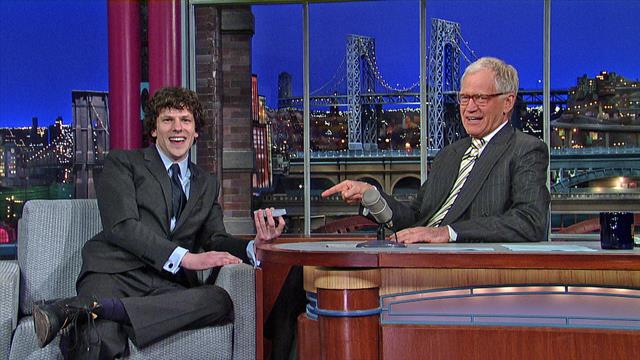 David Letterman - Jesse Eisenberg's Magic Card Trick