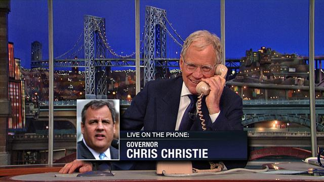 David Letterman - A Phone Call from Gov. Chris Christie