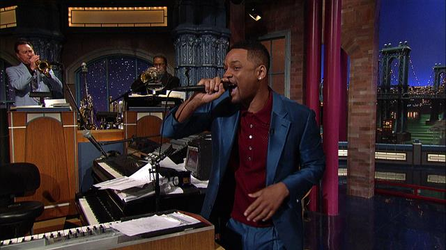 The Late Show: David Letterman - Will Smith's Impromptu Rap