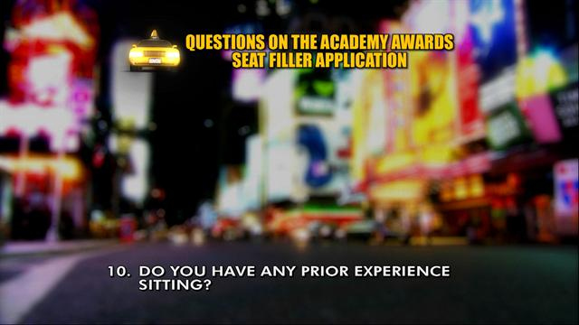 David Letterman - Academy Awards Seat Filler Top Ten