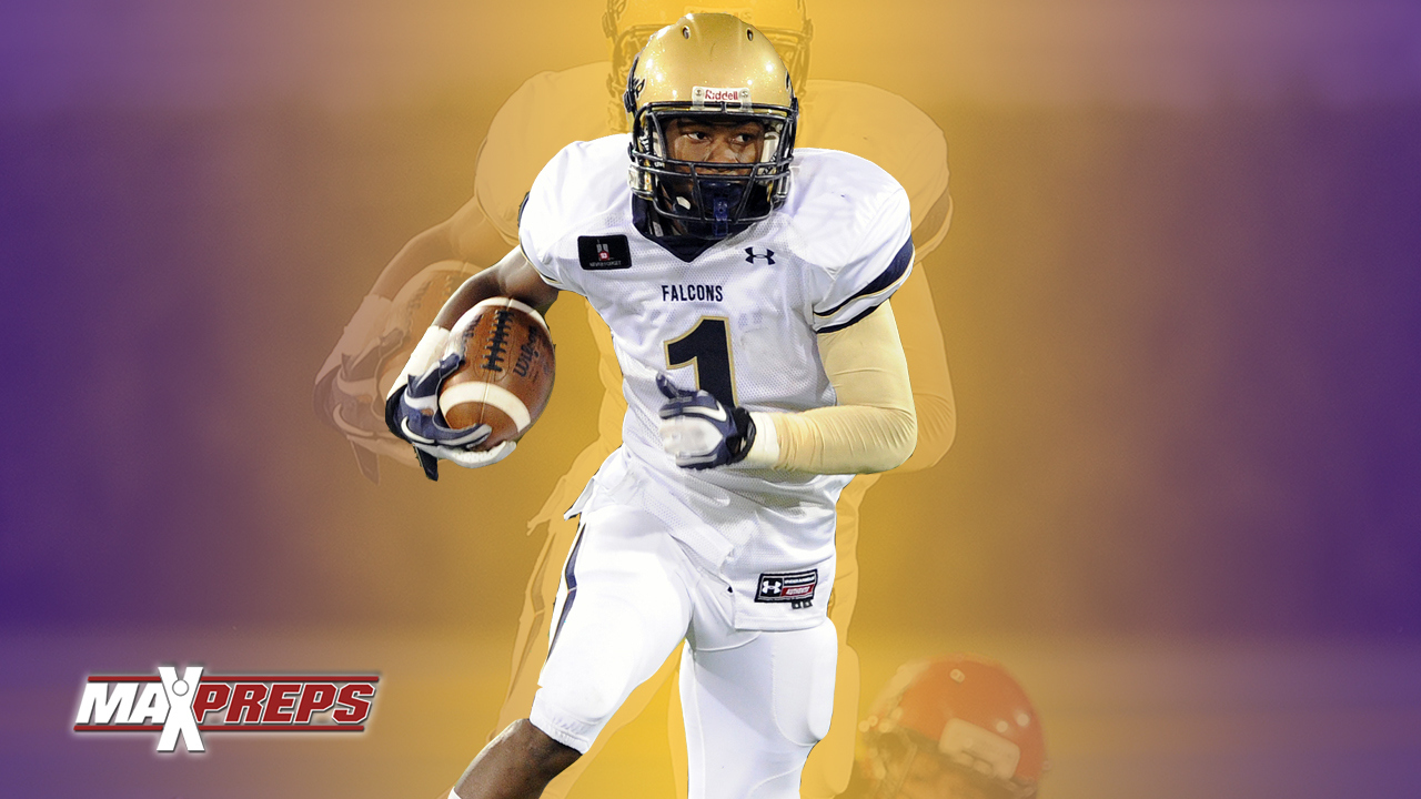 Stefon Diggs 1 Our Lady of Good Counsel High School Falcons Gold