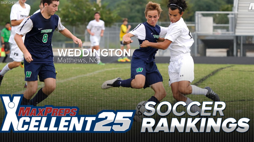Xcellent 25 Soccer Rankings presented by the Army National Guard: Sept 15th