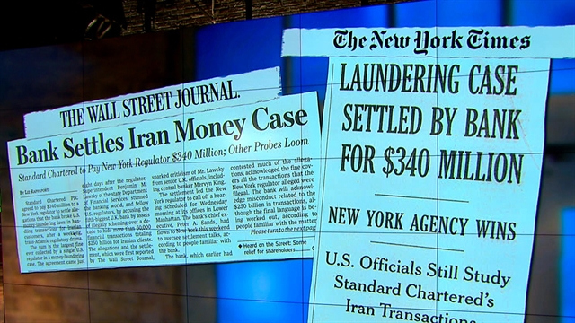 British bank fined $340M in Iran laundering probe