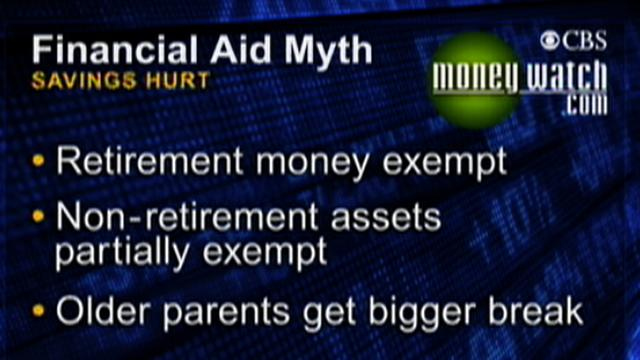 MoneyWatch: Financial aid myths: Jill Schlesinger on why you might qualify