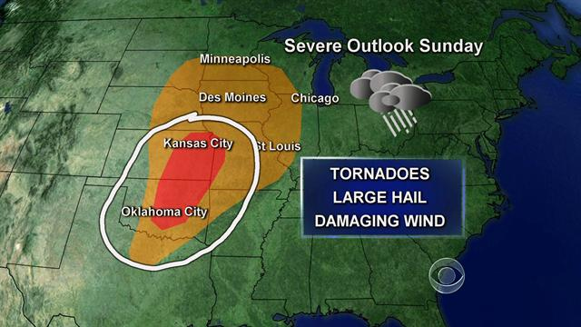 CBS Evening News: More dangerous weather ahead for Midwest