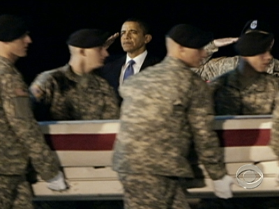 Obama Salutes Fallen Troops