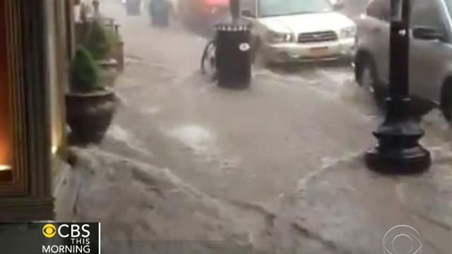 CBS This Morning: Heavy downpours flood parts of N.Y., N.J.