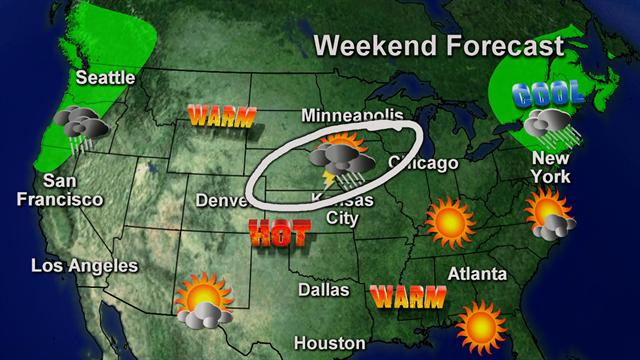 CBS This Morning : Saturday: What to expect from Memorial Day weekend weather