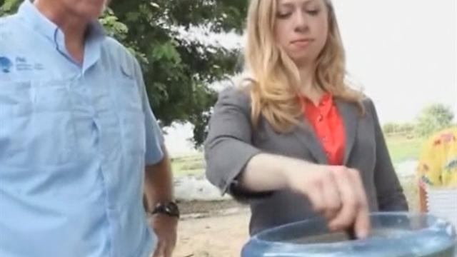 Chelsea Clinton helps Burma villagers access clean water