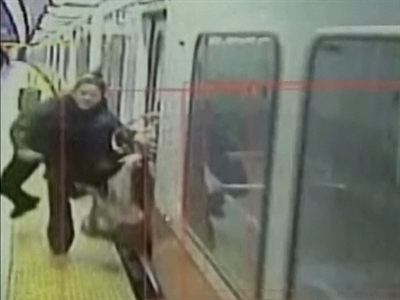 Woman Dragged by Subway Train