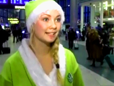 &rsquo;Green&rsquo; Santas in Copenhagen