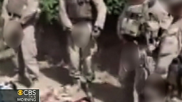 Vid shows Marines allegedly urinating on Taliban