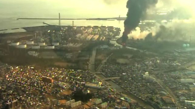 Aerial shots show Japan earthquake destruction