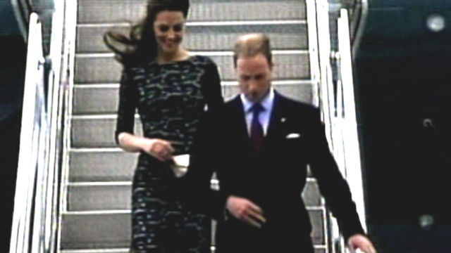 Will and Kate arrive in Canada