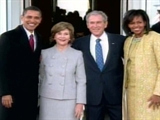 Obamas Arrive At White House