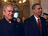Obama Motorcade To The Capitol