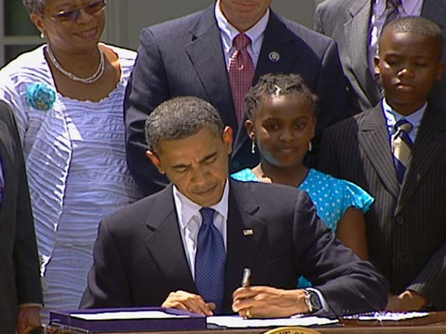 Signing Landmark Legislation