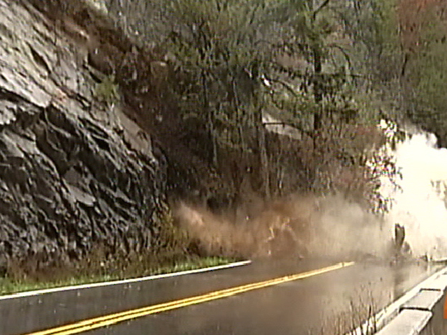 Rockslide Caught on Tape