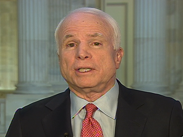 McCain Opposes a Withdrawal Date