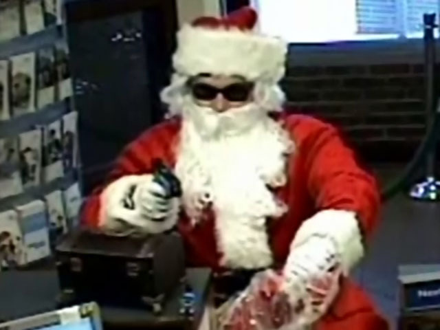 Santa Robs a Bank
