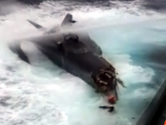 Whaling Vessel Hits Protestors