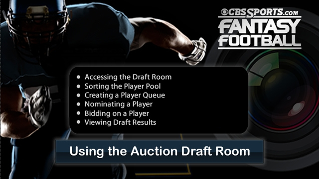 Using the Auction Draft Room