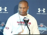 Mike Singletary at the NFL Combine