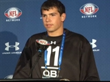 Dan LeFevour at the NFL Combine