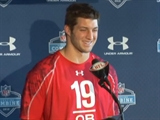 Tim Tebow at the NFL Combine
