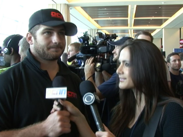 Chris Cooley at Super Bowl Media Day
