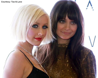 Christina Aguilera & Nicole Richie's New Year's Eve!