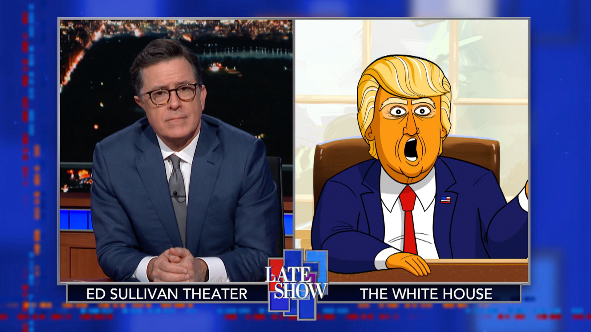 Watch The Late Show With Stephen Colbert Cartoon Donald Trump The Midterms Are All About Me Maybe Full Show On Cbs All Access