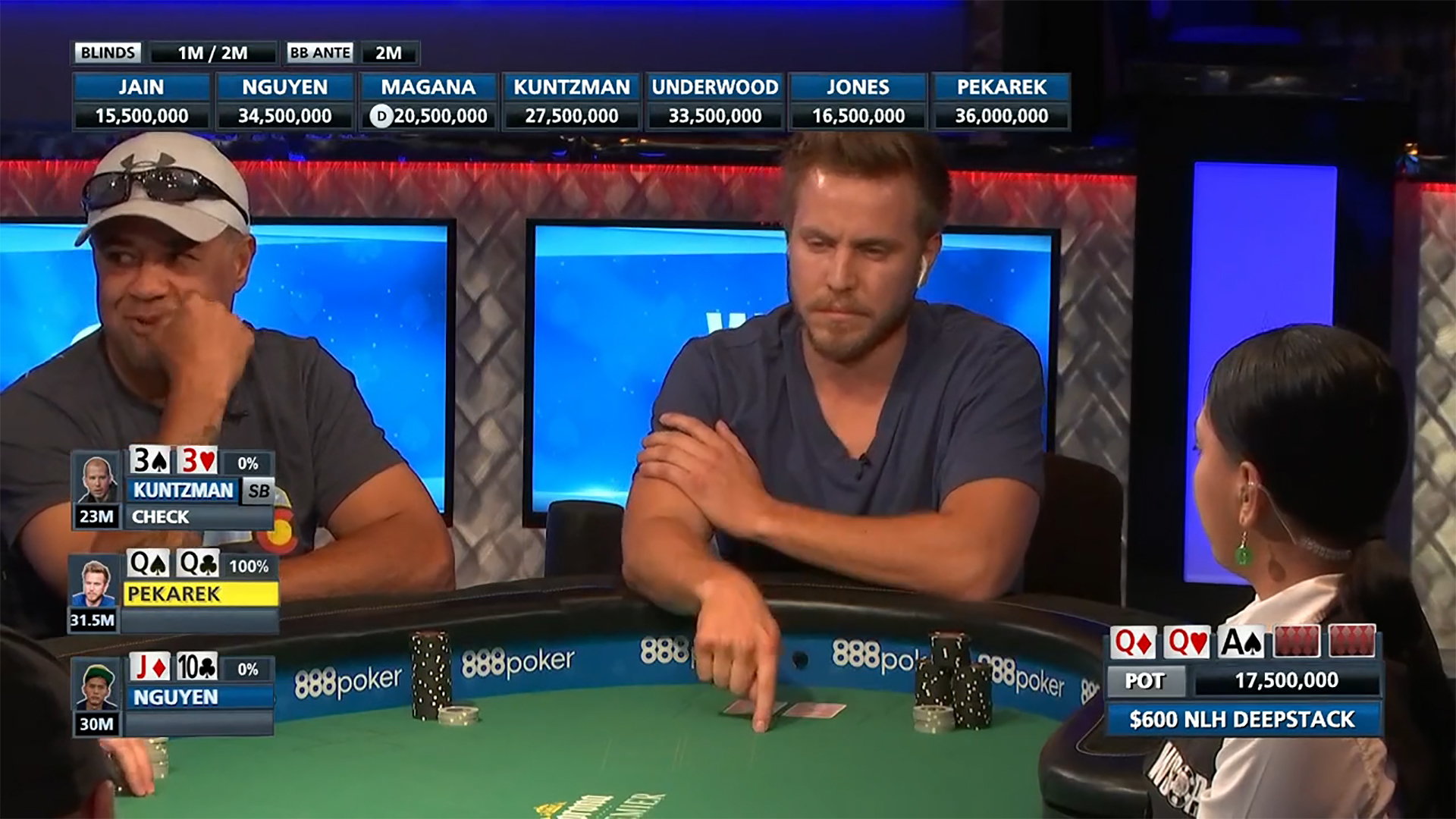 Watch World Series of Poker WSOP 600 NLH Deepstack Jeremy Pekarek