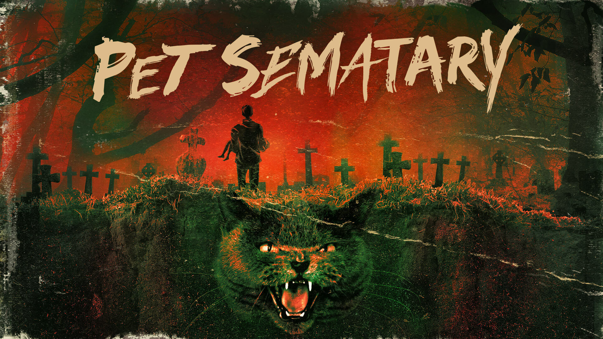 King pets. Постеры кладбище домашних животных - Pet Sematary (1989).