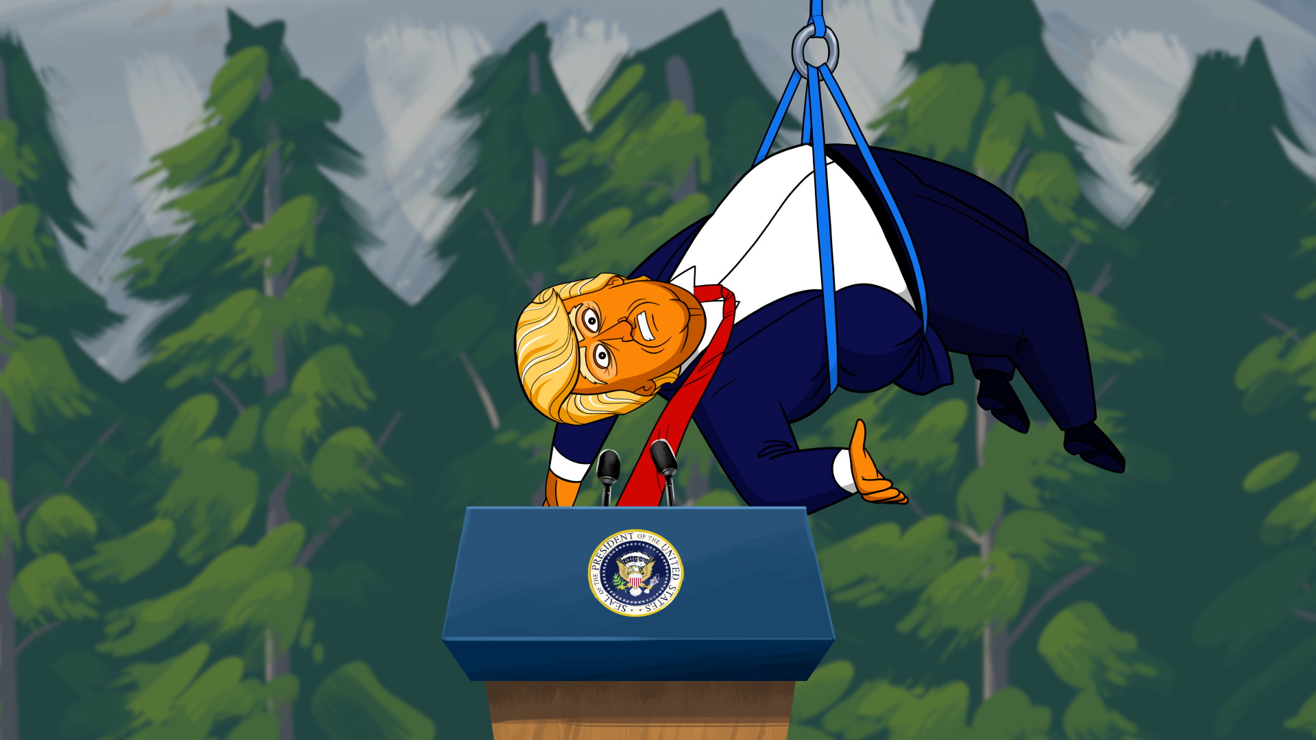 Regarder l’épisode 16, saison 1 de Our Cartoon President : Guerre ...