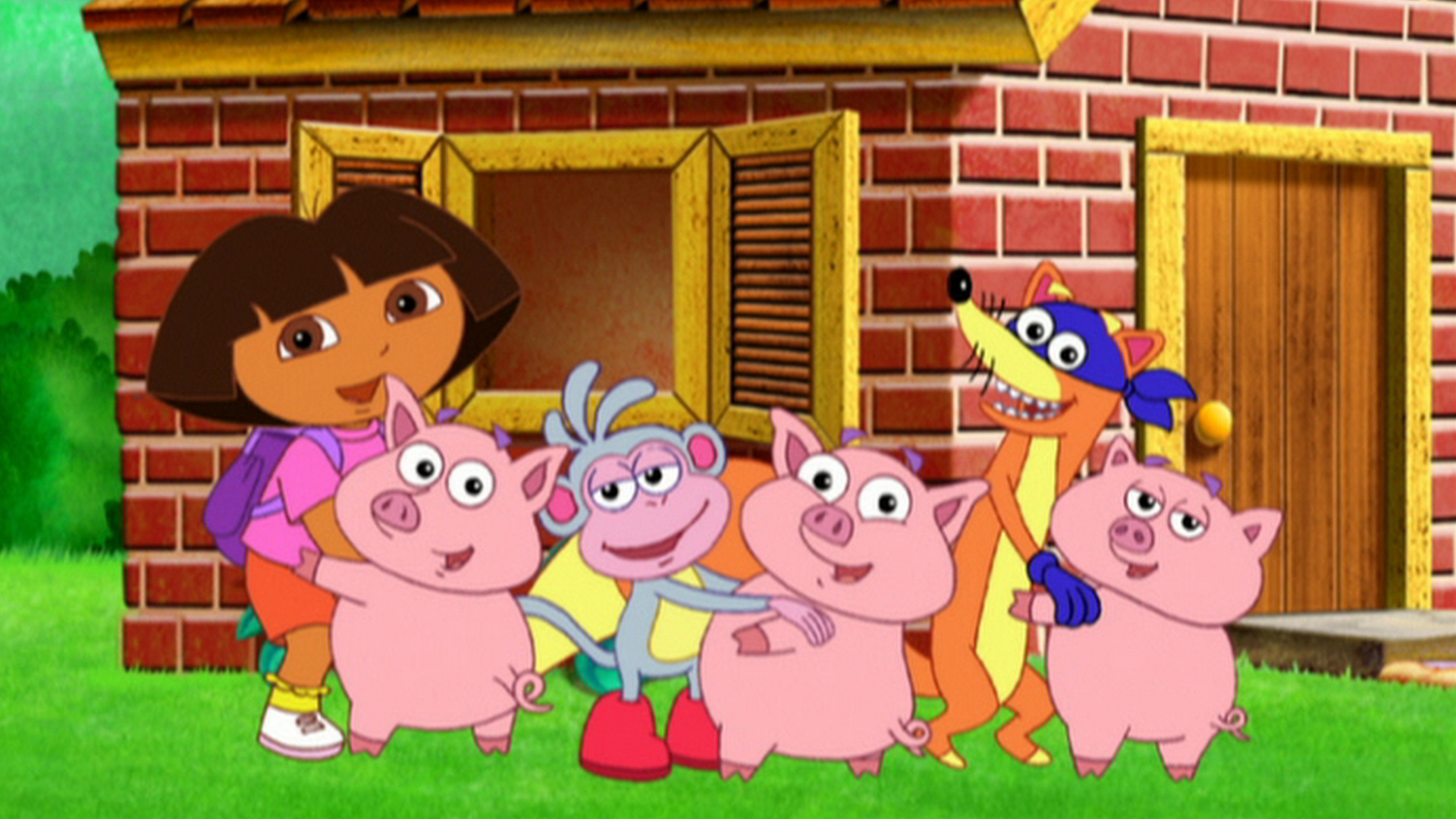 Dora The Explorer Three Little Piggies