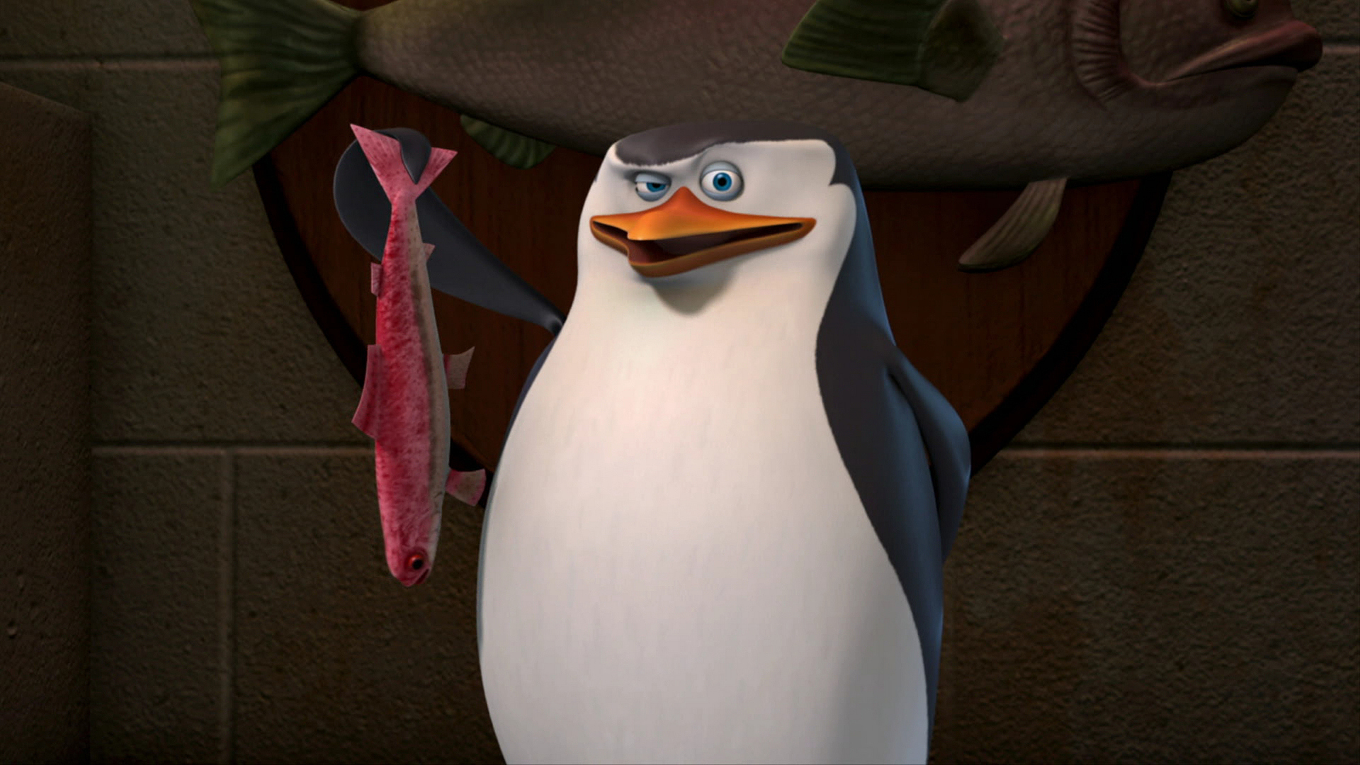 Penguins Of Madagascar Rico Throws Up