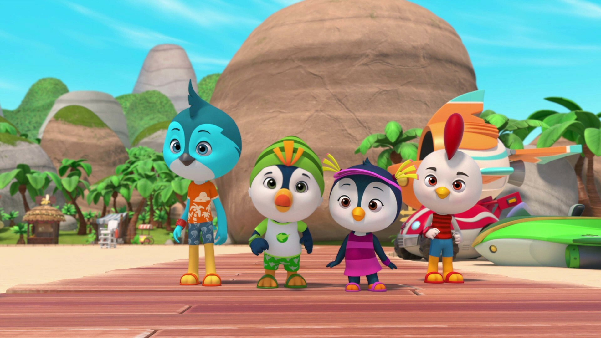 Guarda Top Wing stagione 2 episodio 9: Un bagnino a Big Swirl Island ...