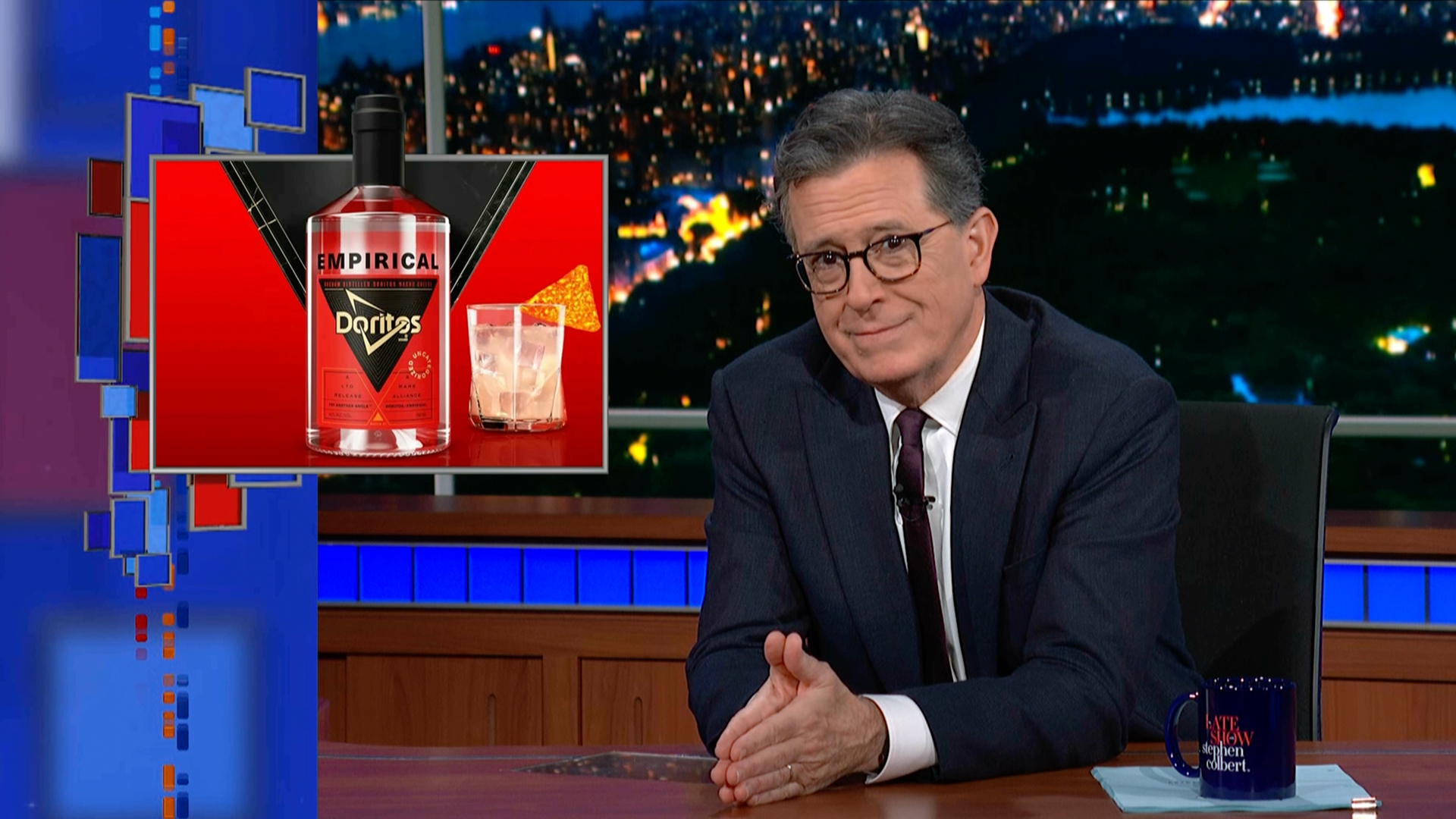 Watch The Late Show with Stephen Colbert Meanwhile… Doritos Liquor