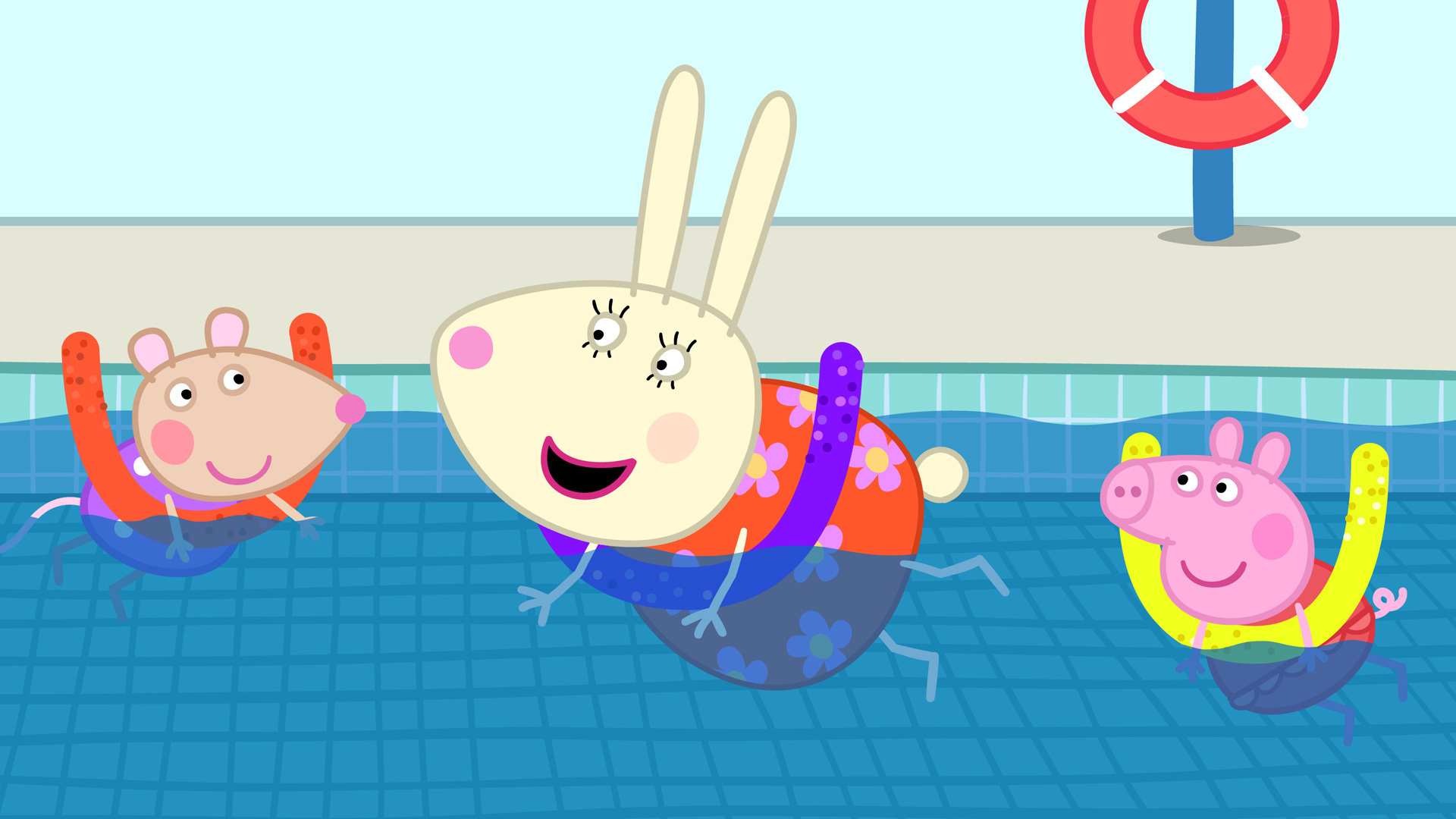 Watch Peppa Pig Season 9 Episode 16 Swimming Lesson Water Park Canoe 