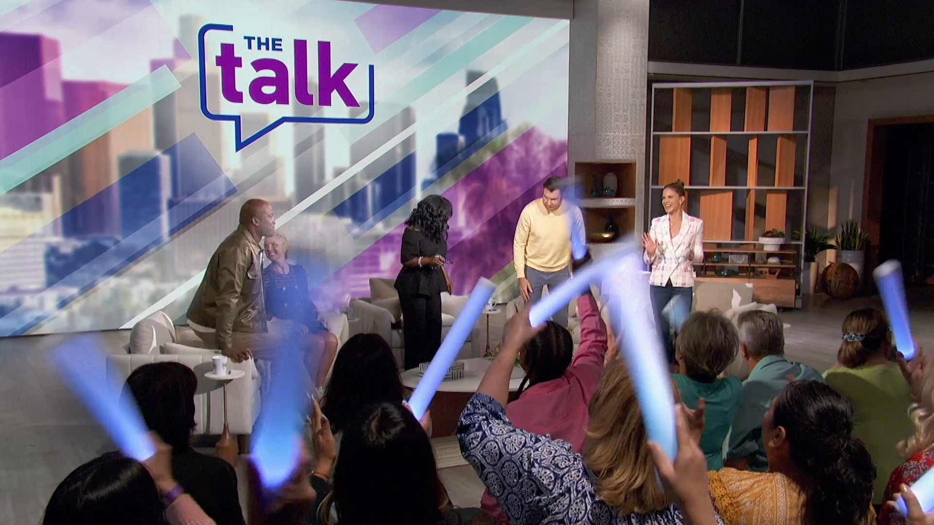 Watch The Talk "The Talk" Goes On Amidst Power Outage; Audience Uses