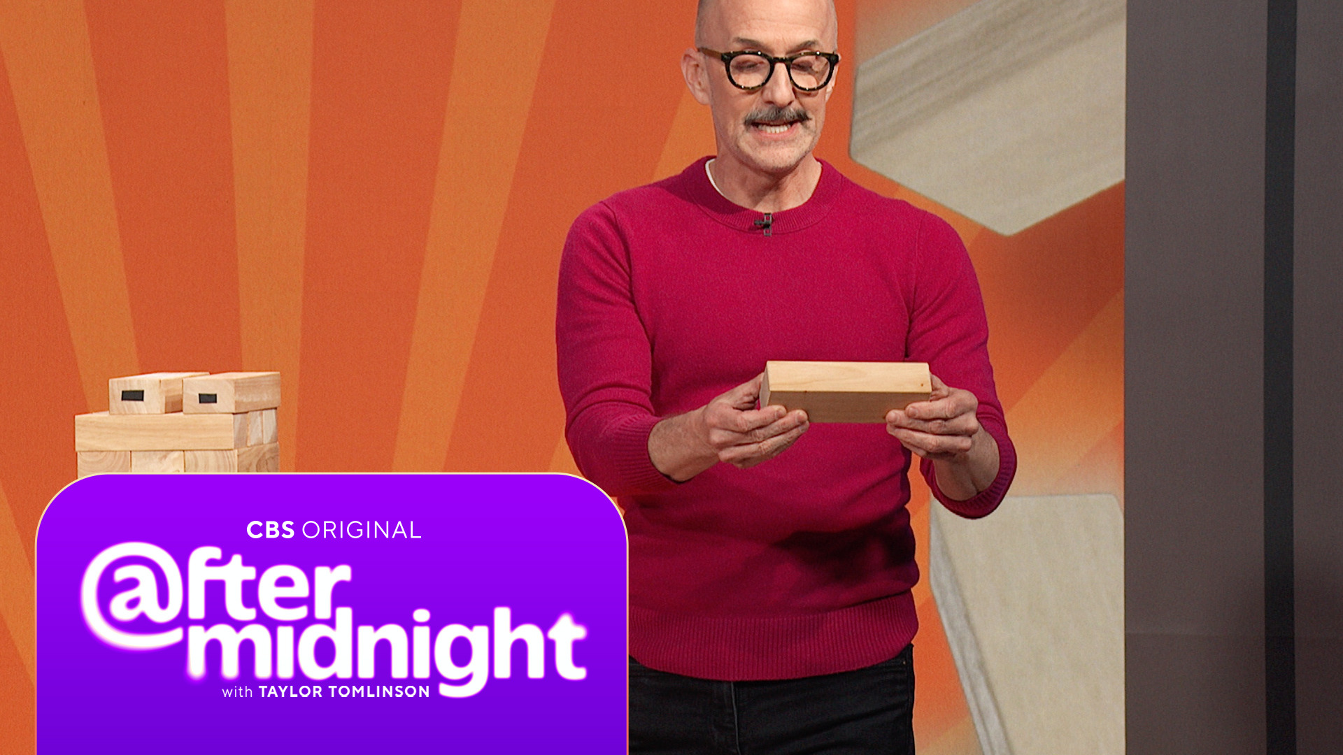 Jim Rash Climbs a Tower of Relatable Terror, One Giant Jenga Block at a Time