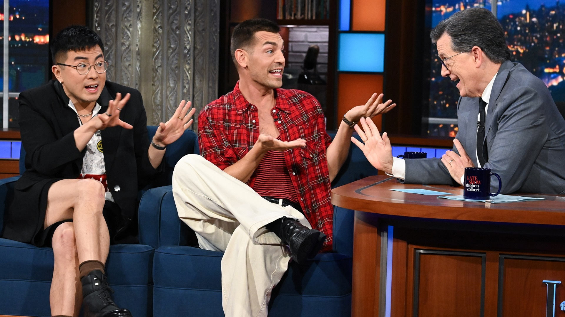 Watch The Late Show with Stephen Colbert Season 10 Episode : How Does An  Awards Show Come Out Of A Podcast? "Las Culturistas" Matt Rogers & Bowen  Yang Explain - Paramount+